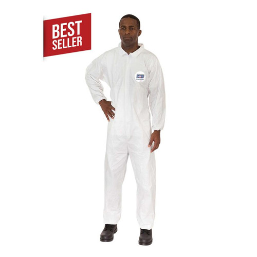 MicroGuard MP®, Microporous Coverall, Elastic Wrist, Elastic Back, Elastic Ankle, 4XL 25/cs 