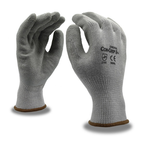 COR-GRIP 10 Gauge Gloves, Gray, 12/cs