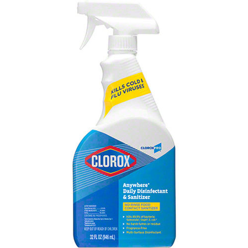 CloroxPro Anywhere Sanitizing Spray, 32 Oz 12/cs