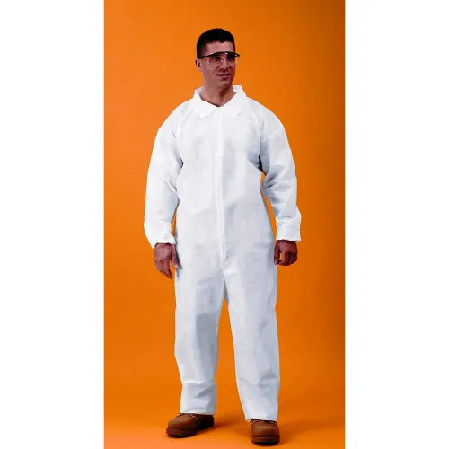 Coveralls, Keyguard, Open Wrists & Ankles, Zipper Front, Extra Large 25/cs