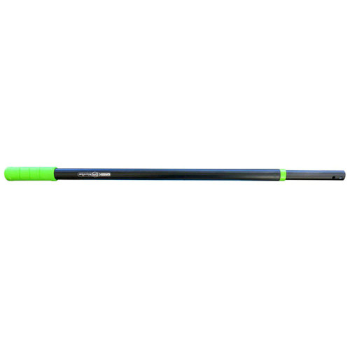 EveryDay Heavy Duty Aluminum Telescopic Handle, 39.5"-72", black with Lime Green removable grip, each