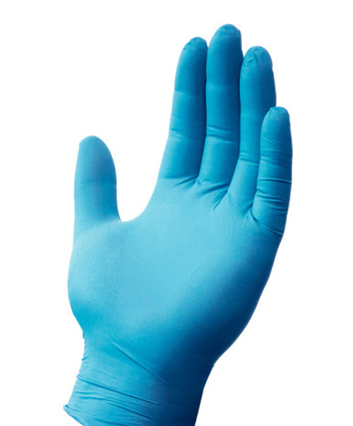 4Mil, XL Blue Nitrile Glove, Powder Free, Non-Medical - 100/bx, 10bx/cs