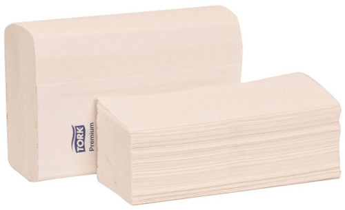 Hand Towel 1-Ply, White, 9.5" L x 9" W Multi-Fold, (12 Packs of 250 - 3000 Total/CS)