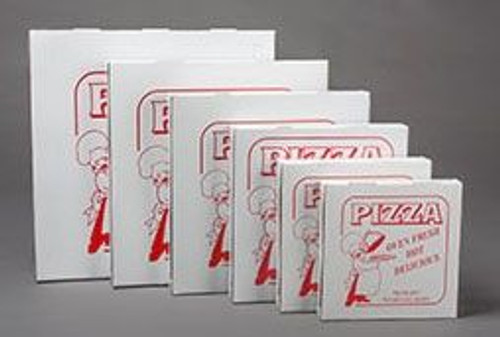 Pizza Box 9" x 9" x 1-1/2", Clay Coated, CRB and SUS Paperboard, Lock Corner, Recycled, Stock Print Design, (100 per Case) Pizza Box 9" x 9" x 1-1/2", Clay Coated, CRB and SUS Paperboard, Lock Corner, Recycled, Stock Print Design, (100 per Case)