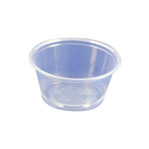 Merit Polypropylene Souffle Portion Cup, Clear – 3.25 oz. 2500/CS