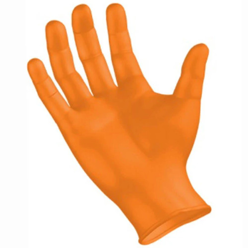 Orange Nitrile Gloves, Extra Large, Powder Free, 100/BX 10BX/CS Orange Nitrile Gloves, Extra Large, Powder Free, 100/BX 10BX/CS