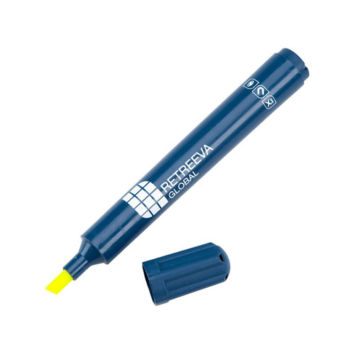 Metal Detectable & X-Ray, Visible Hightlighter Marker-, Flourescent Yellow Ink 10/pk