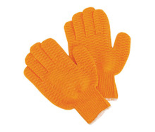 Fisherman's String Knit Orange Glove Liners with Clear PVC Honeycomb Finish, Medium, dozen Fisherman's String Knit Orange Glove Liners with Clear PVC Honeycomb Finish, Medium, dozen