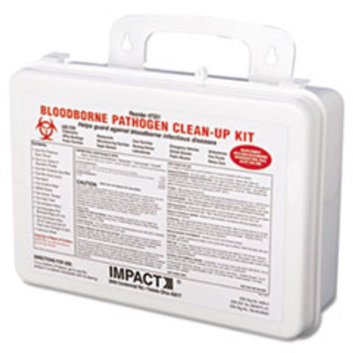 Bloodborne Pathogen Cleanup Kit, 10 x 7 x 2.5, OSHA Compliant, Plastic Case Bloodborne Pathogen Cleanup Kit, 10 x 7 x 2.5, OSHA Compliant, Plastic Case