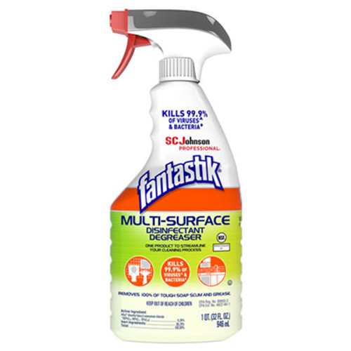 Multi-Surface Disinfectant Degreaser, Herbal, 32 oz Spray Bottle, 8/Carton