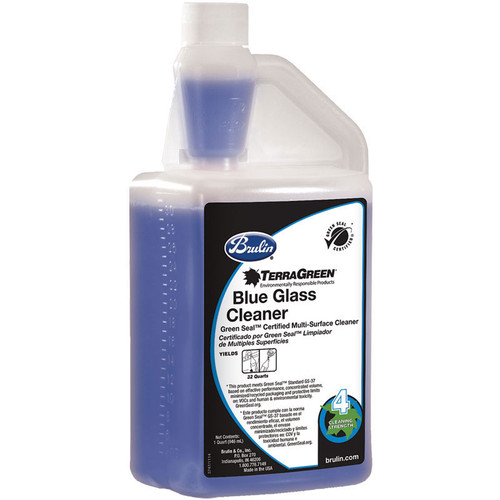 Terra Green Blue Glass Cleaner, 32oz, 6/Cs