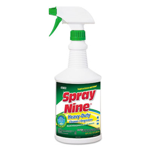 Spray Nine Multi-Purpose Cleaner & Disinfectant, 32oz Bottle 12/cs Spray Nine Multi-Purpose Cleaner & Disinfectant, 32oz Bottle 12/cs