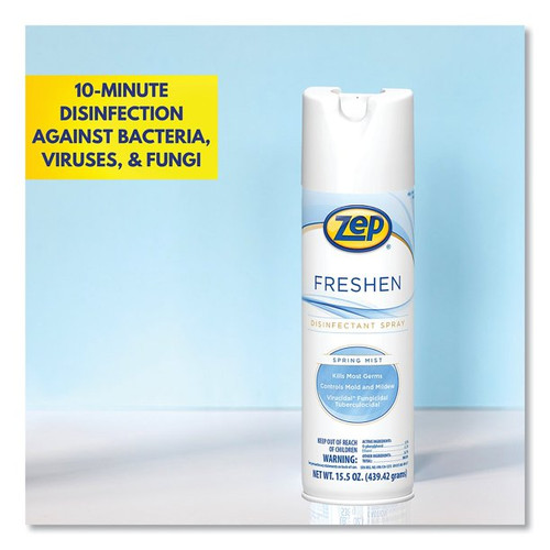 Freshen Spring Mist Disinfectant Spray, 15.5 oz Aerosol Can, 12/Carton