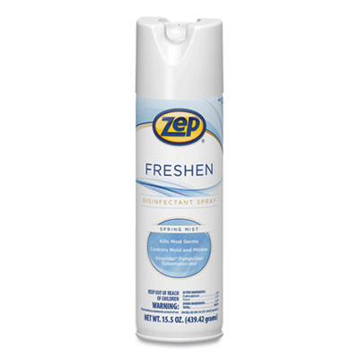 Freshen Spring Mist Disinfectant Spray, 15.5 oz Aerosol Can, 12