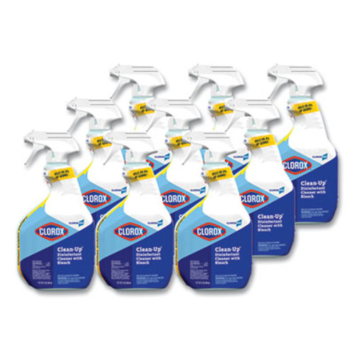 Clorox Clean-Up Disinfectant Cleaner with Bleach, 32oz Smart Tube Spray, 9/cs