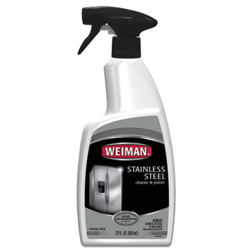 Stainless Steel Cleaner and Polish, Floral Scent, 22 oz Spray Bottle, 6/Carton