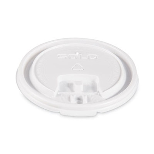 Lift Back & Lock Tab Cup Lids for Foam Cups, 10oz, White, 1000/cs