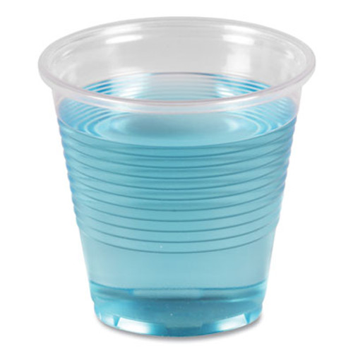 Translucent Plastic Cold Cups, 5oz, 100/Bag, 25 Bags/Carton