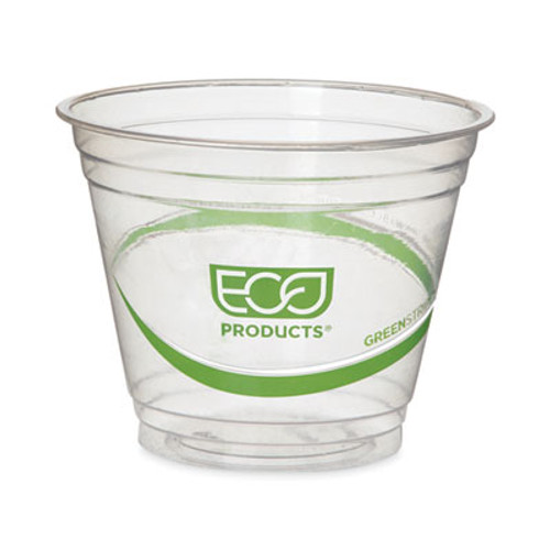 GreenStripe Renewable and Compostable Cold Cups, 9 oz, Clear, 50/Pack, 20 Packs/Carton