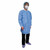 Lab Coats, Blue, 4 Snaps, w/ Elastic Wrists, Extra Large, 10/bag