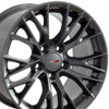 17" Fits Corvette C7 Gunmetal Z06 Style Wheels Set of 4 17x9.5" Rims
