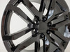 20" fit Chevy Silverado Gloss Black Wheels 1500 GMC Tahoe Suburban 2019 FITMENT Set of 4 20x9" Rims