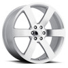 22" Chevy Trailblazer SS Style Fits Silverado 1500 Tahoe Wheels Silver Machined Face Set of 4 22X9" Rims