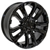 22" Fits Chevrolet Suburban Chevy 1500 Sierra GMC Denali Wheels Gloss Black Set of 4 22x9" Rims