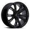 20" Fits Jeep Grand Cherokee Dodge Durango SRT8 SRT Staggered Wheels Rims Gloss Black Set of 4 20x9/10"