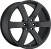 22" Chevy Silverado 1500 Tahoe Wheels Satin Black Set of 4 22x9" Rims