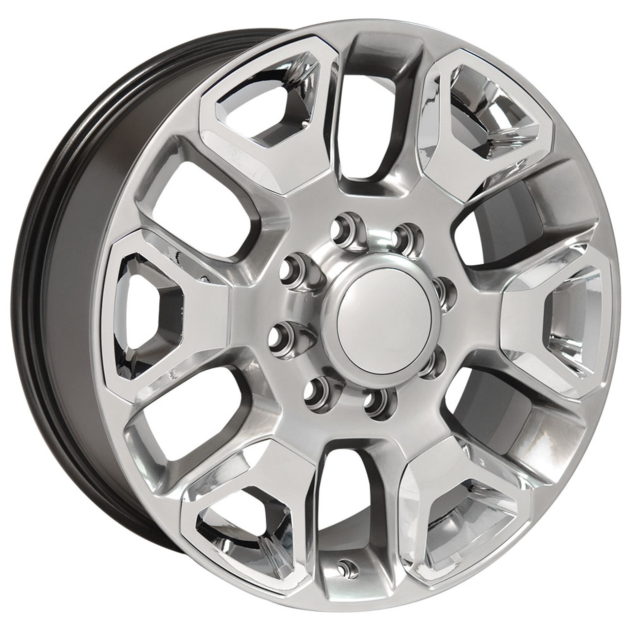 20" Fits Dodge Ram 2500-3500 Silver with Chrome Inserts Set of 20x8" Rims - Stock Wheel Solutions