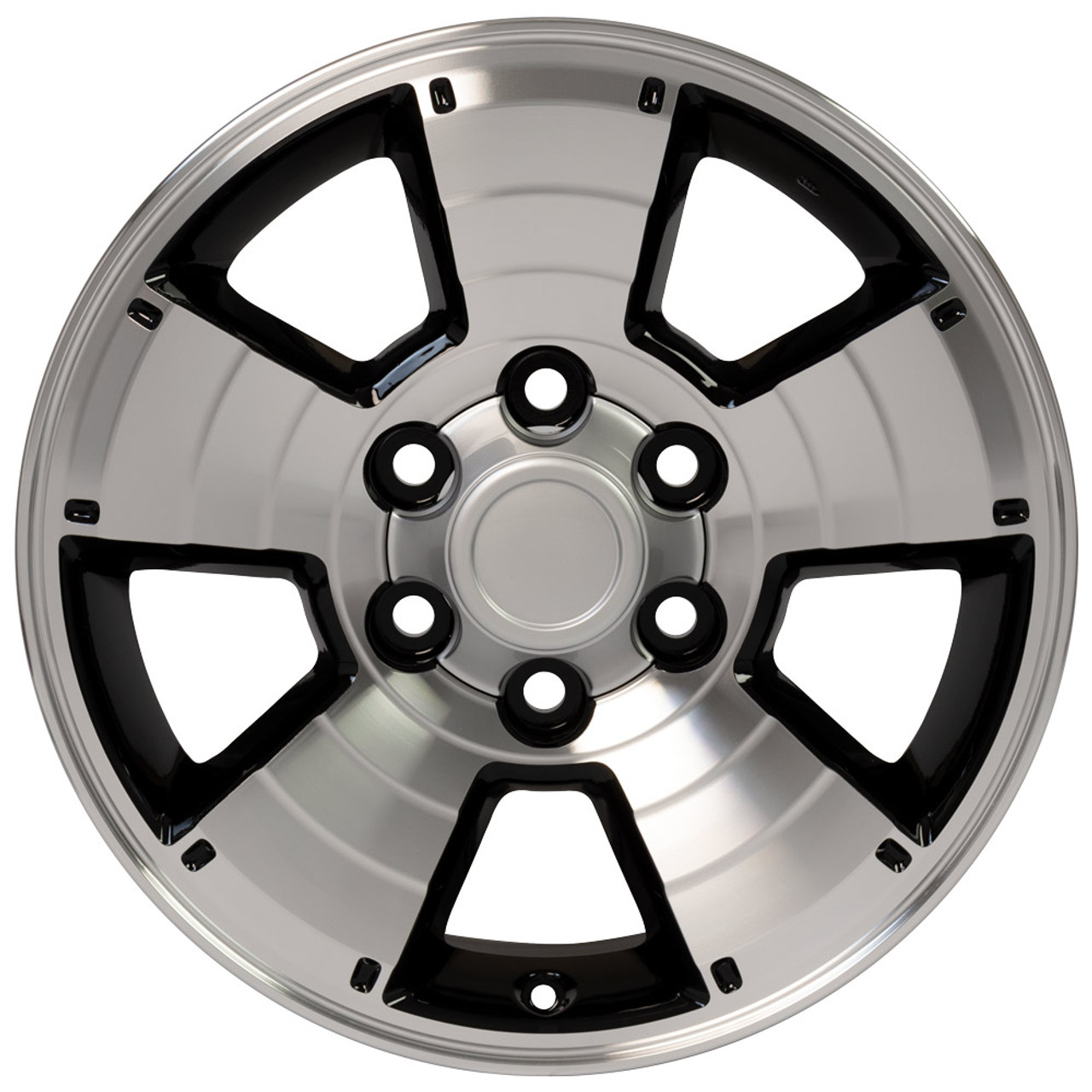 17 Fits Toyota 4 Runner Tacoma Tundra Sequoia Lexus Wheel Black Machined Face Set Of 4 17x7 5 Rims Stock Wheel Solutions