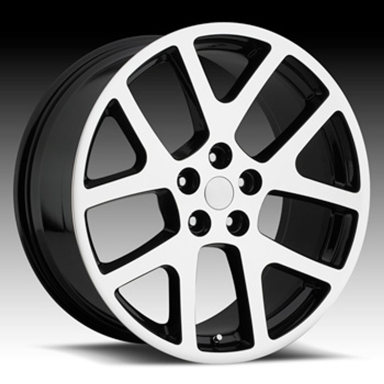 22 Fits Dodge Challenger Charger 300 Srt Viper Wheels Gloss Black
