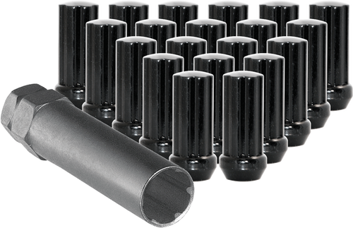 Black Spline Lug Nuts Set w/ socket for cars / suvs only