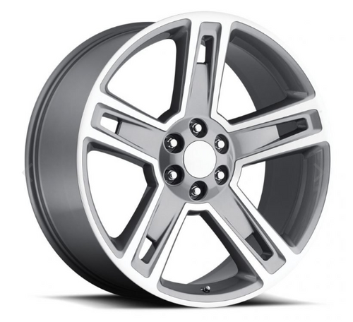 22" Fits Chevrolet 2015 Silverado Tahoe CK160 Wheels GMC Gray with Machined Face Set of 4 22x9" Rims
