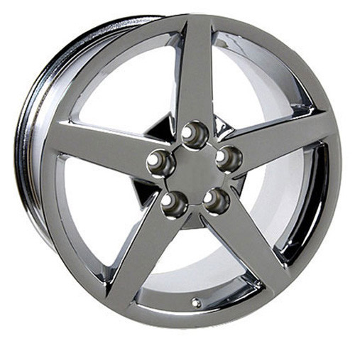 17"/18" Fits Corvette C6 Style Chrome Z06 Staggered Wheels Set of 4 17x8.5" 18x9.5" Rims