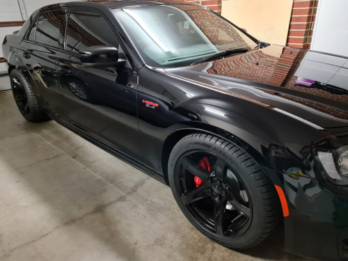 black dodge challenger rims