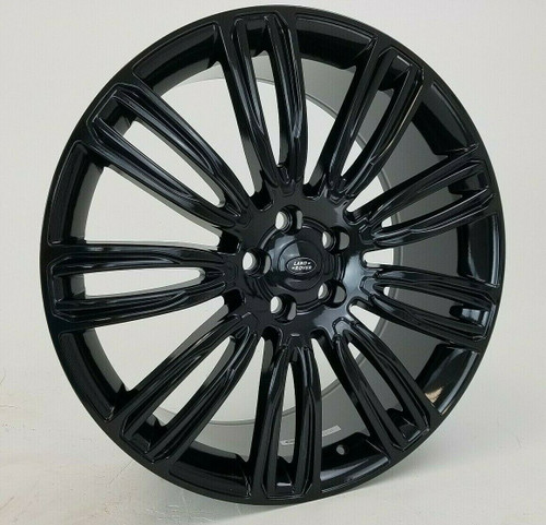 22" Fits Velar Range Rover Fitment Wheels Dynamic Style Rims HSE Sport Land Rover Gloss Black Set of 4 22x9.5"
