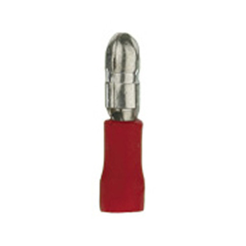Bullet Connector .156 - Male Red vinyl 22-18 gauge /100