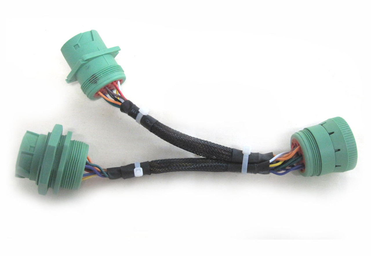 J1939 Deutsch Type 2 (green) 9pin Male to 2 Female Splitter Adapter Cable  ELD