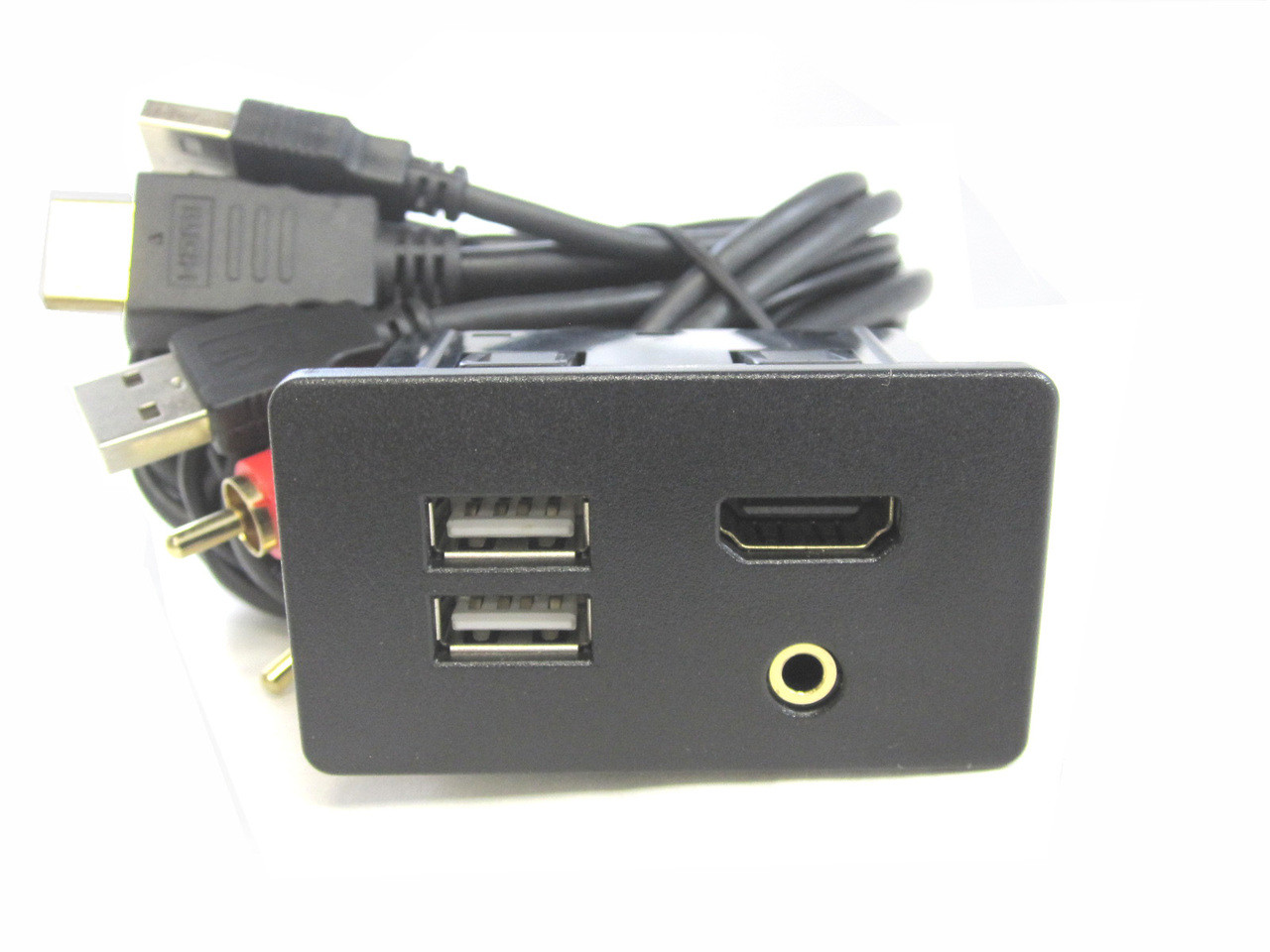 FORD USB/AUX/HDMI Knockout Replacement A/V Hub Panel - Mobilistics™