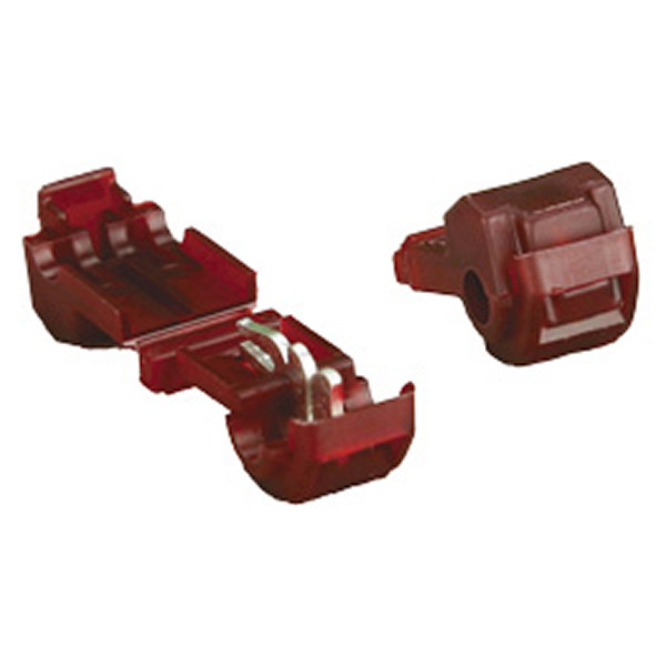 Tap into connector with male disconnect