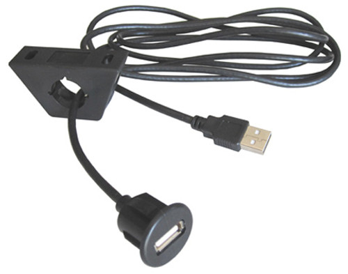 USB Under Dash Mount Kit with 6 Ft. Cable Extension