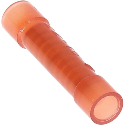 Red Nylon Butt Splice Connector 22-18 ga. "See-Thru" (100 pack)