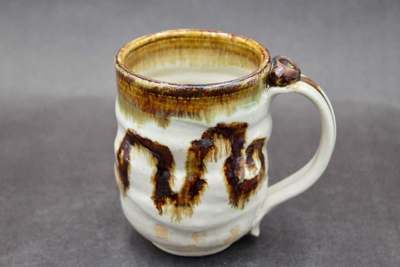 Nuka Iron Mug with brushed design, roughly 14-16oz (SK8329