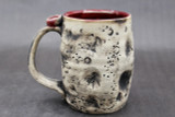 Lunar/Asteroid Mug with Ruby Red Interior, roughly 12-14oz. size, SK7832