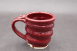 Small Ruby Red Spiral Mug, roughly 6oz. size, SK7876