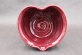 Large Heart Bowl, Ruby Red, roughly 35-40oz. size, SK7902