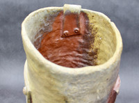 Woodfired Coil Pot/Sculpture, Jewel #0002