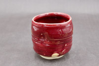 Ruby Red Cup with 24K gold, roughly 11-12oz. size, SK7846